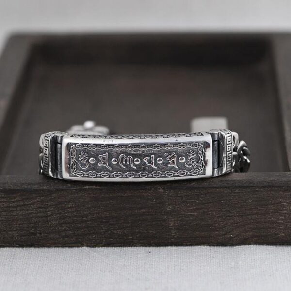 Silver Byzantine Chain Id Bracelet