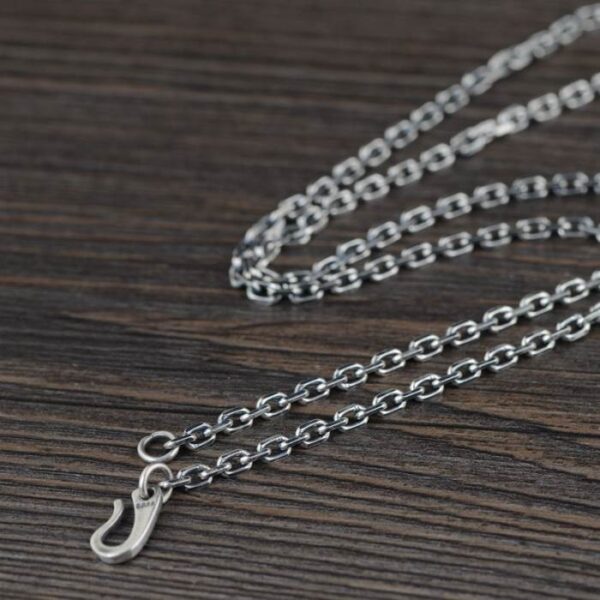 Sterling Silver 18" - 32" Cable Chain Necklace 3mm