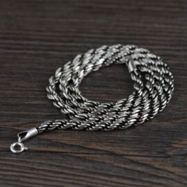 Sterling Silver 18" - 32" Rope Chain Necklace