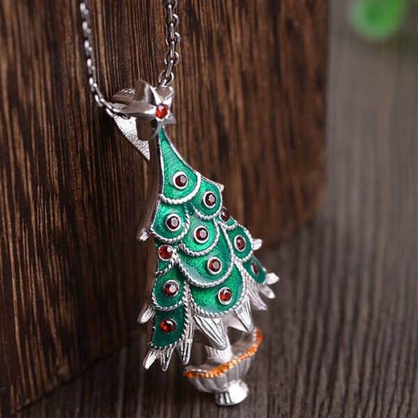 Christmas Tree Pendant Necklace