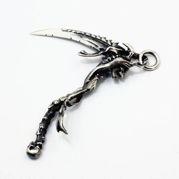 Gothic Skeleton Machete Pendant