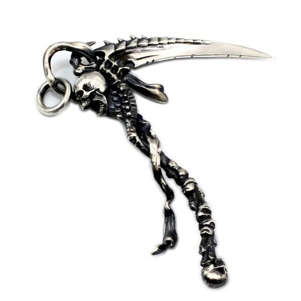 Gothic Skeleton Machete Pendant