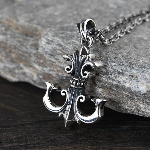 Sterling Silver Anchor Pendant Necklace