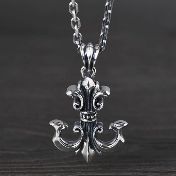 Sterling Silver Anchor Pendant Necklace