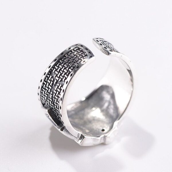 Men's Sterling Silver Poker Gamble Ring
