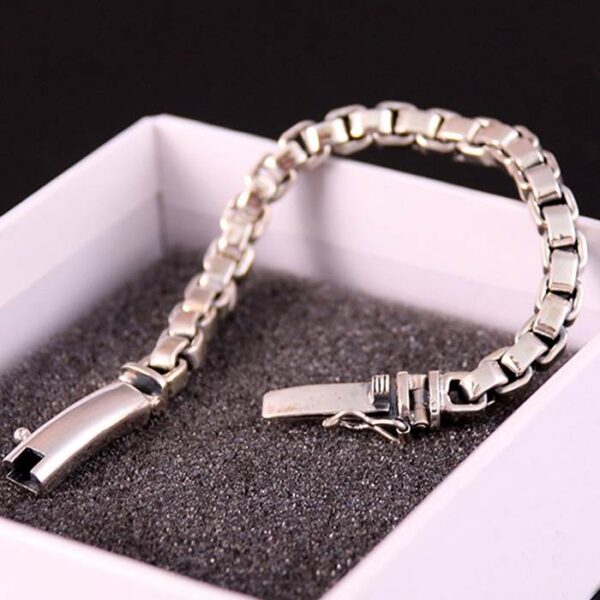 Silver Classic Box Chain Bracelet