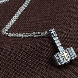 Silver Hammer Pendant Necklace