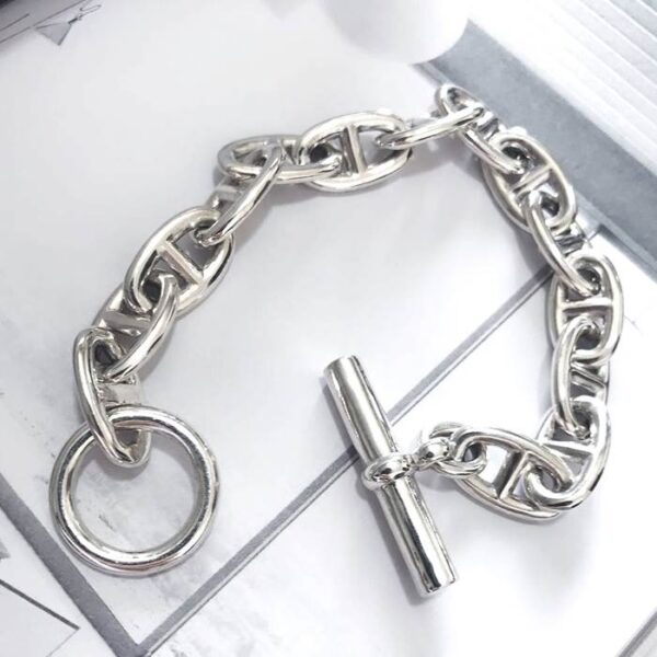 Silver Large Mariner Link Bracelet