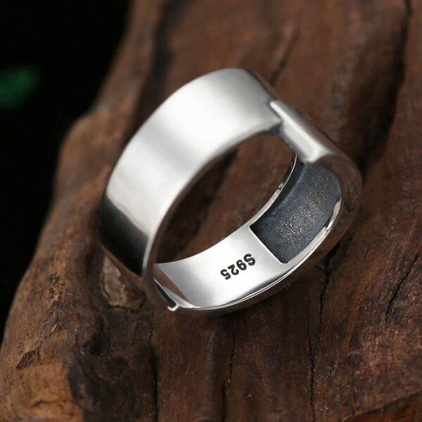 Silver Polished Love Soulmate Ring