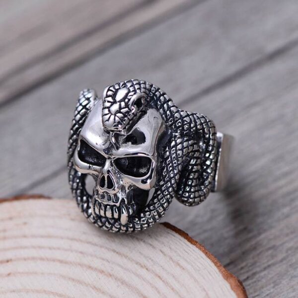 Snake & Skull Ring