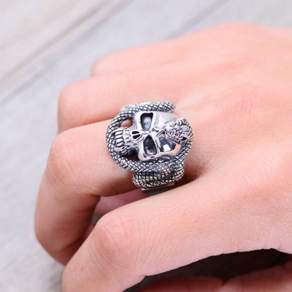 Snake & Skull Ring