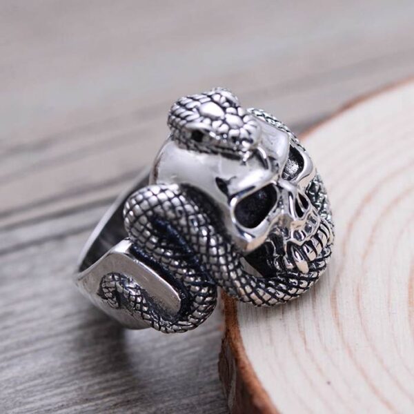 Snake & Skull Ring