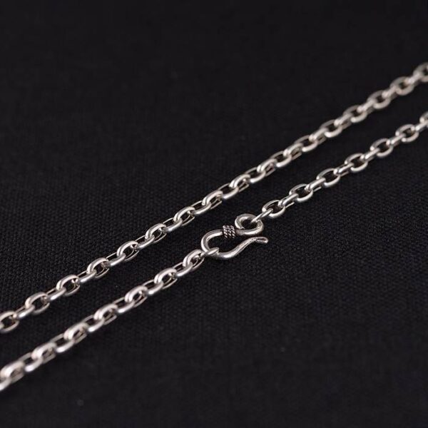 Sterling Silver Oval Link Chain Necklace