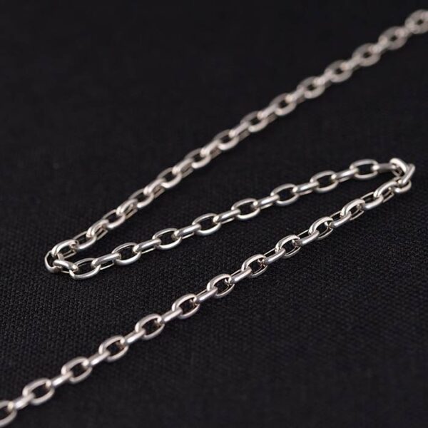 Sterling Silver Oval Link Chain Necklace
