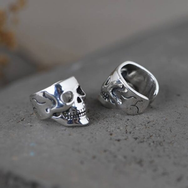 Sterling Silver Skull Ear Cuffs