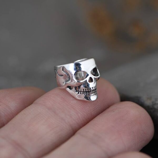 Sterling Silver Skull Ear Cuffs