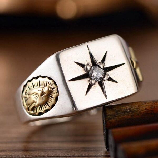 Virgin Mary Cross Star Ring