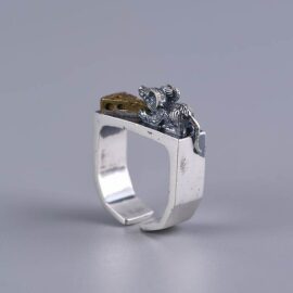 Sterling Silver Mouse Ring