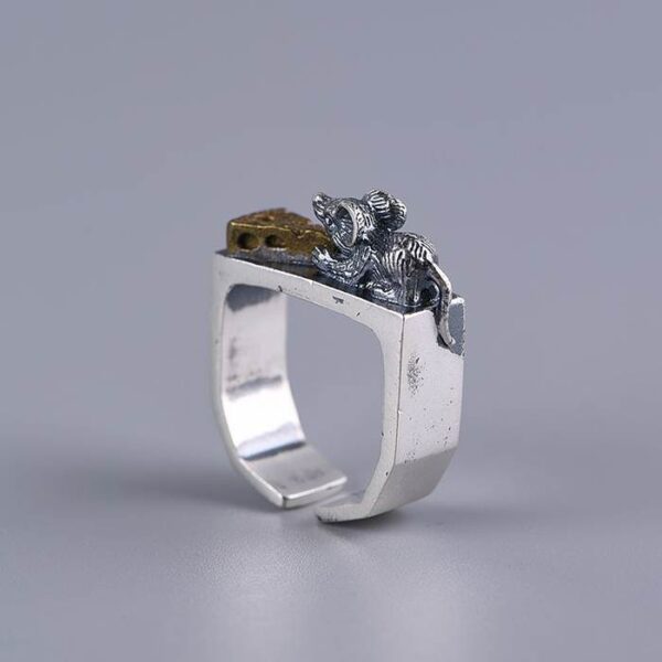 Sterling Silver Mouse Ring