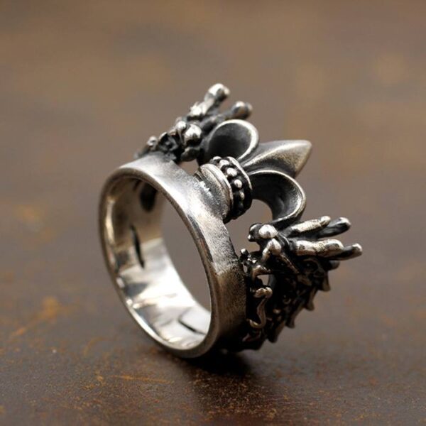 Double Dragon Crown Ring