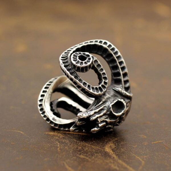 Ram Skull Ring