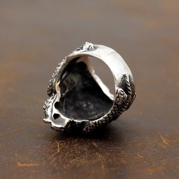 Silver Handmade Medusa Ring