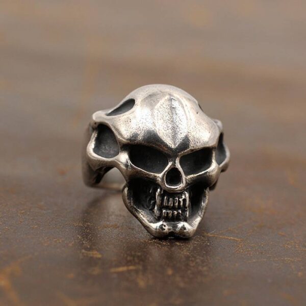 Skull Biker Ring