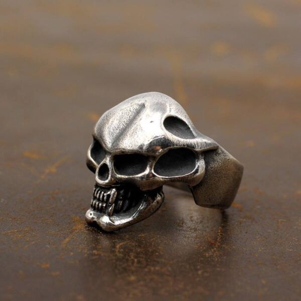 Skull Biker Ring