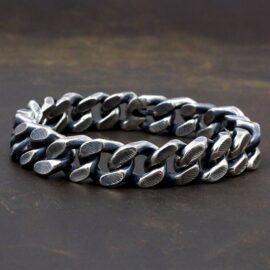Sterling Silver Cuban Link Chain Bracelet