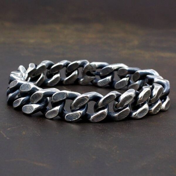 Sterling Silver Cuban Link Chain Bracelet