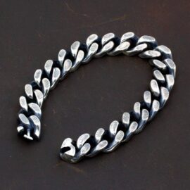 Sterling Silver Cuban Link Chain Bracelet