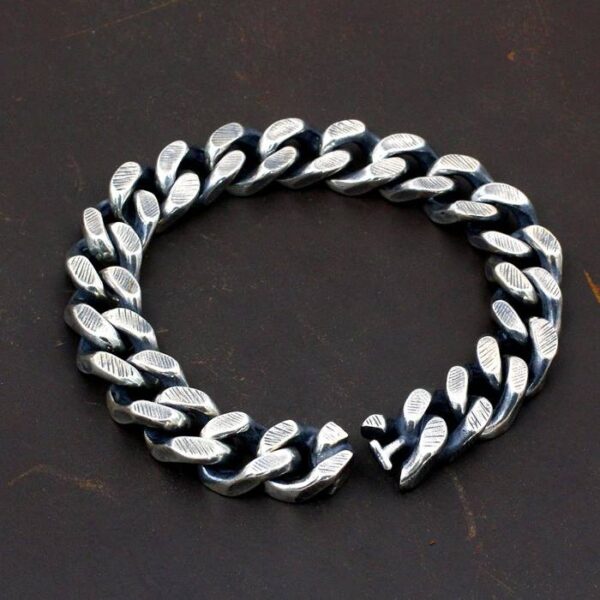 Sterling Silver Cuban Link Chain Bracelet