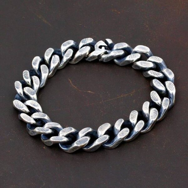 Sterling Silver Cuban Link Chain Bracelet