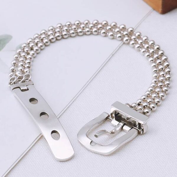 Bead Chain Belt Clasp Bracelet