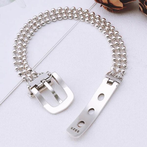 Bead Chain Belt Clasp Bracelet