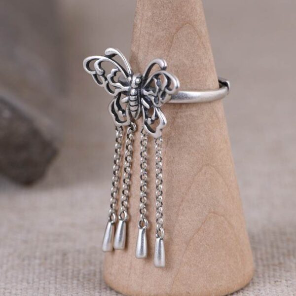 Silver Butterfly Ring