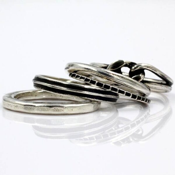 Knot Stackable Rings Set