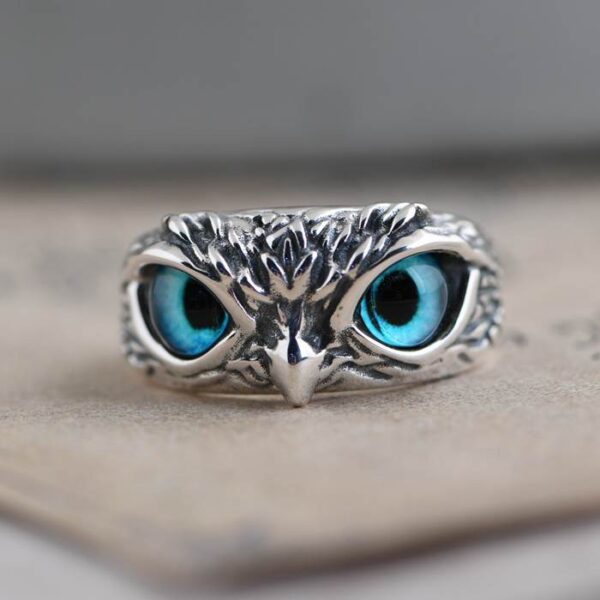 Sterling Silver Owl Ring