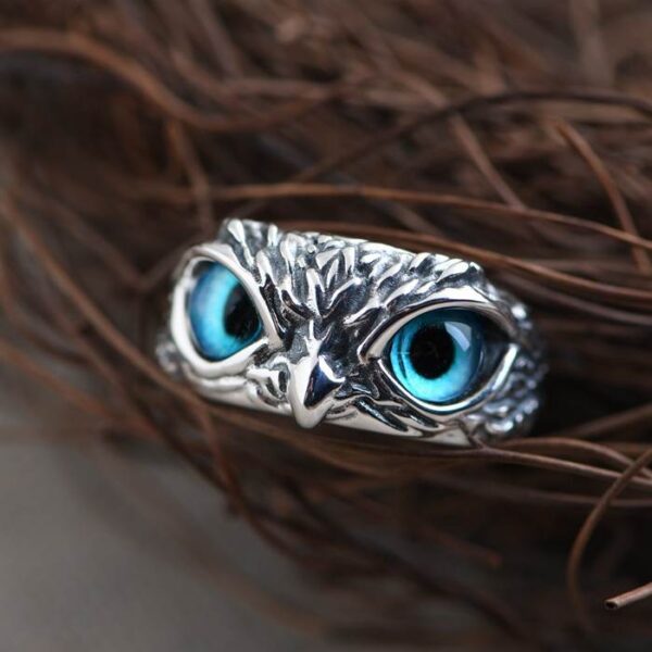 Sterling Silver Owl Ring