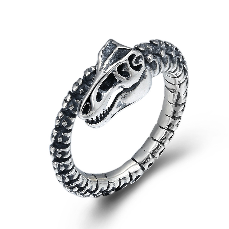 Silver Dinosaur Bone Ring Sliver Dinosaur Ring VVV Jewelry