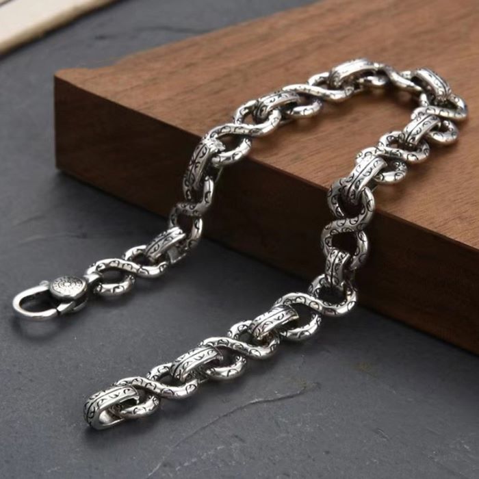 Silver Infinite Link Bracelet