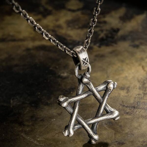 Bones Star Of David Pendant Necklace