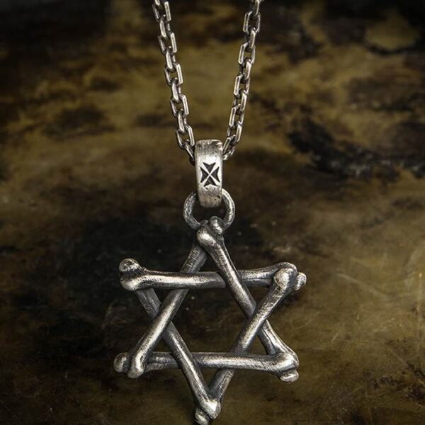 Bones Star Of David Pendant Necklace