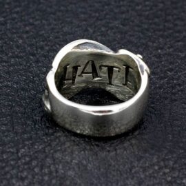 Sterling Silver Love & Hate Ring - VVV Jewelry