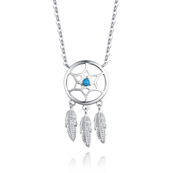 sterling silver dream catcher necklace