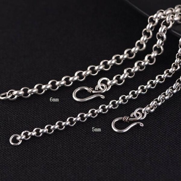 Silver Rolo Chain Necklace