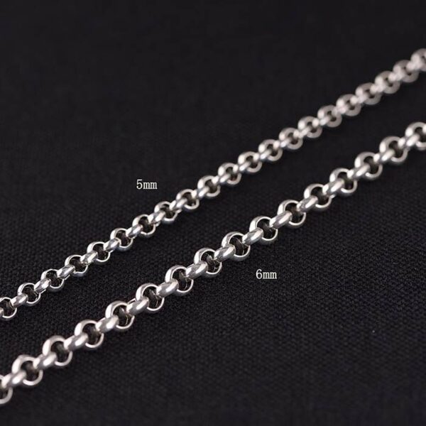 Silver Rolo Chain Necklace