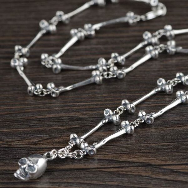 Skull Charm Bones Necklace