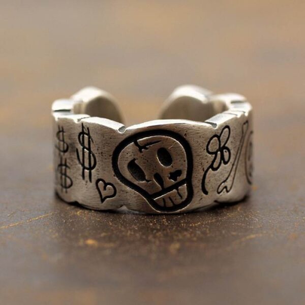 Skull Cuff Ring