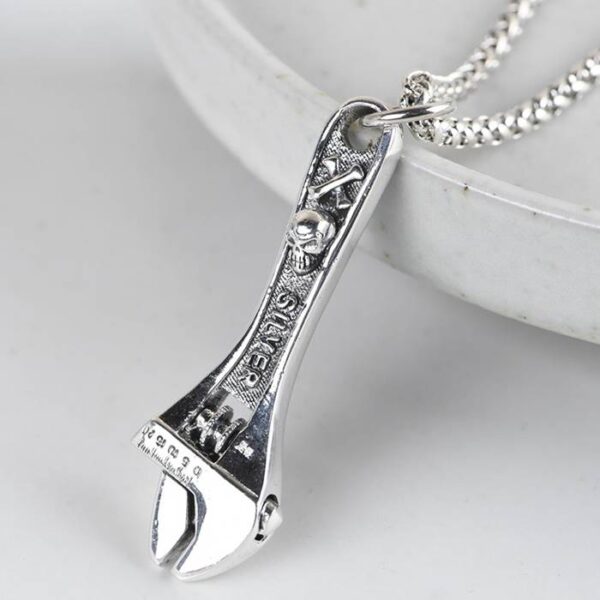 Wrench Pendant Necklace